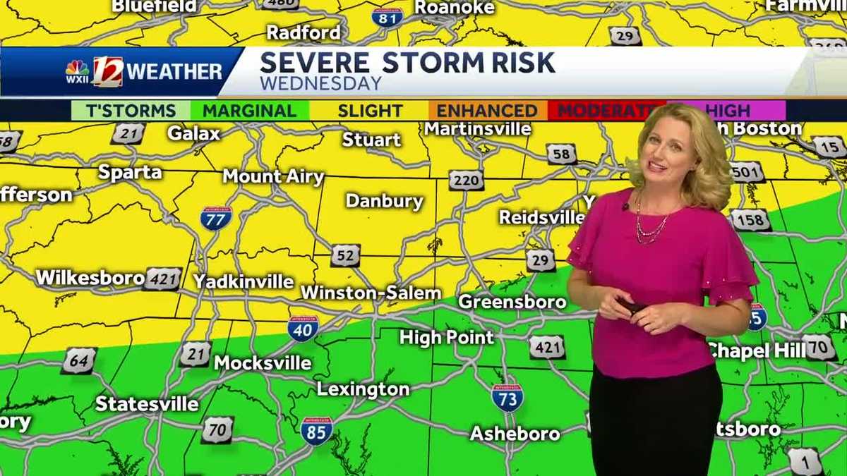 Watch Slight Risk For Severe Storms Wednesday 6018