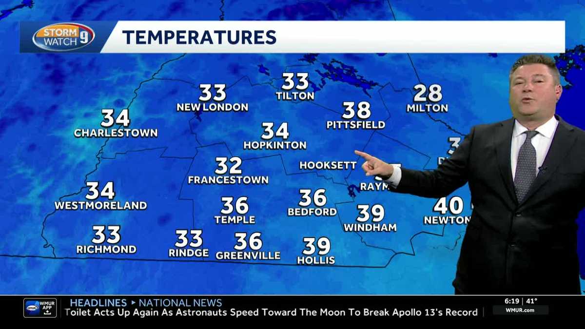 New Hampshire forecast video: Cool and breezy ahead of snow