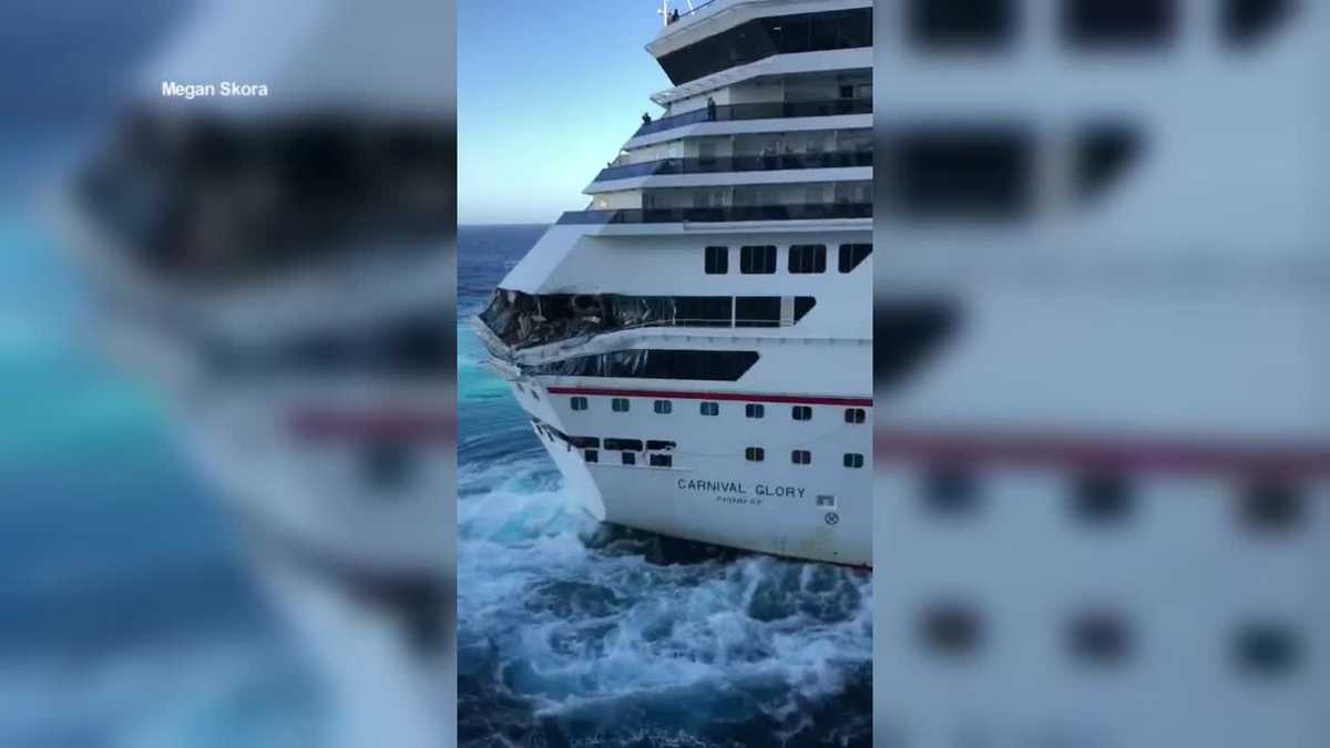 Video Carnival Cruise ships collide