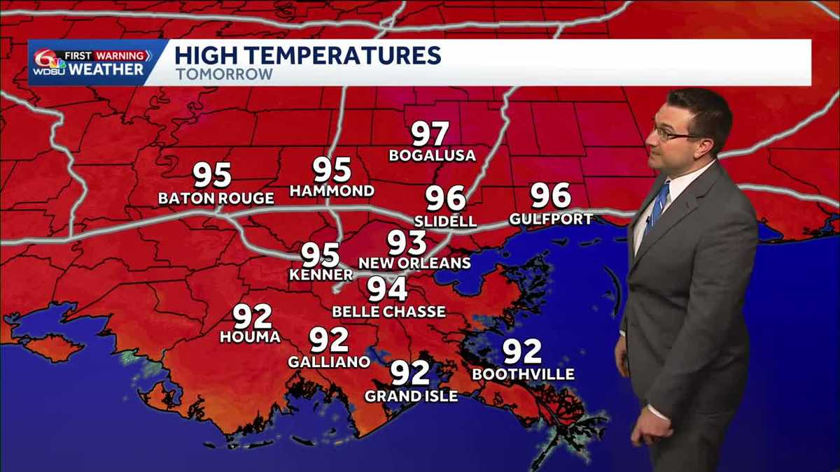 Temperatures heating up this weekend and next week