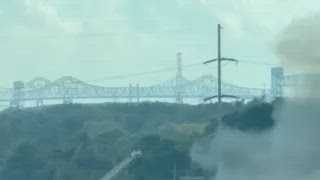 Video shows firefighters battling large blaze in New Orleans East