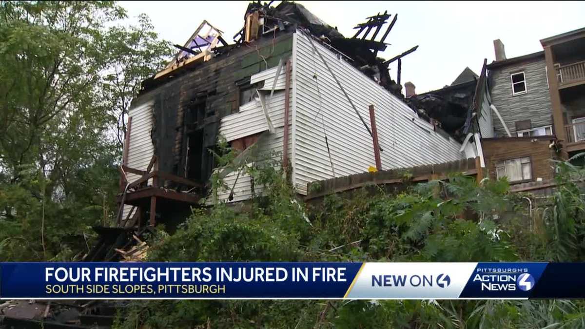 Four Pittsburgh firefighters injured battling Southside Slopes fire