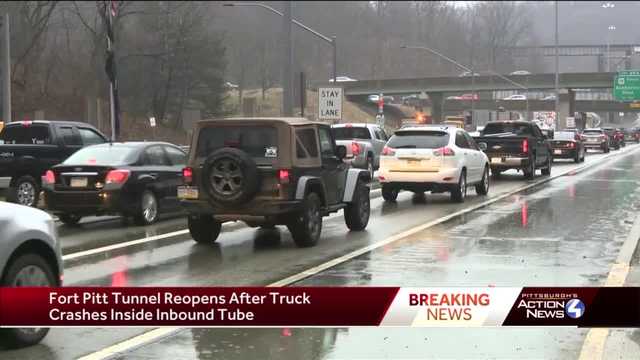 Fort Pitt Tunnel Closures Christmas December 2022 Inbound Fort Pitt Tunnel Reopens After Truck Crash Inside Tunnel