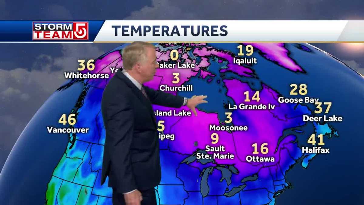 Video: Cold air from north will blow in for weekend