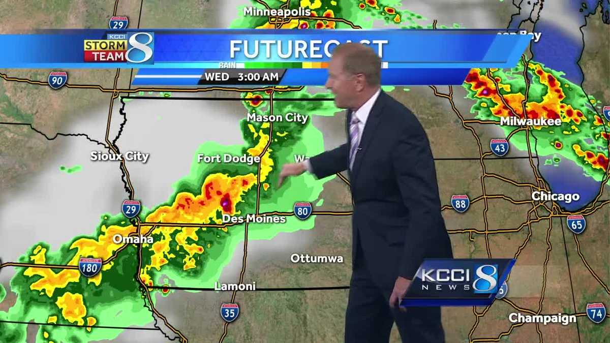 Videocast: Storm chances late Tuesday, early Wednesday