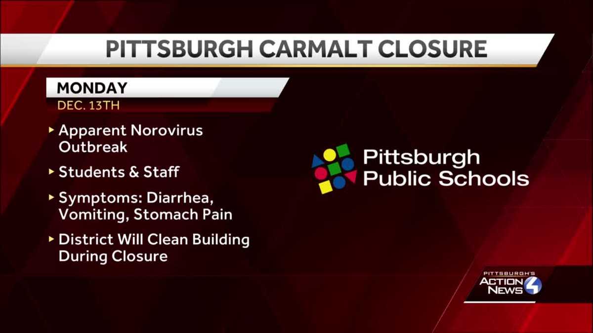 Pittsburgh Carmelt ist am Montag wegen des Norovirus-Ausbruchs geschlossen Pittsburgh Carmelt ist am Montag wegen des Norovirus-Ausbruchs geschlossen