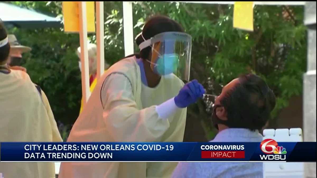 New Orleans city officials say COVID19 cases trending down