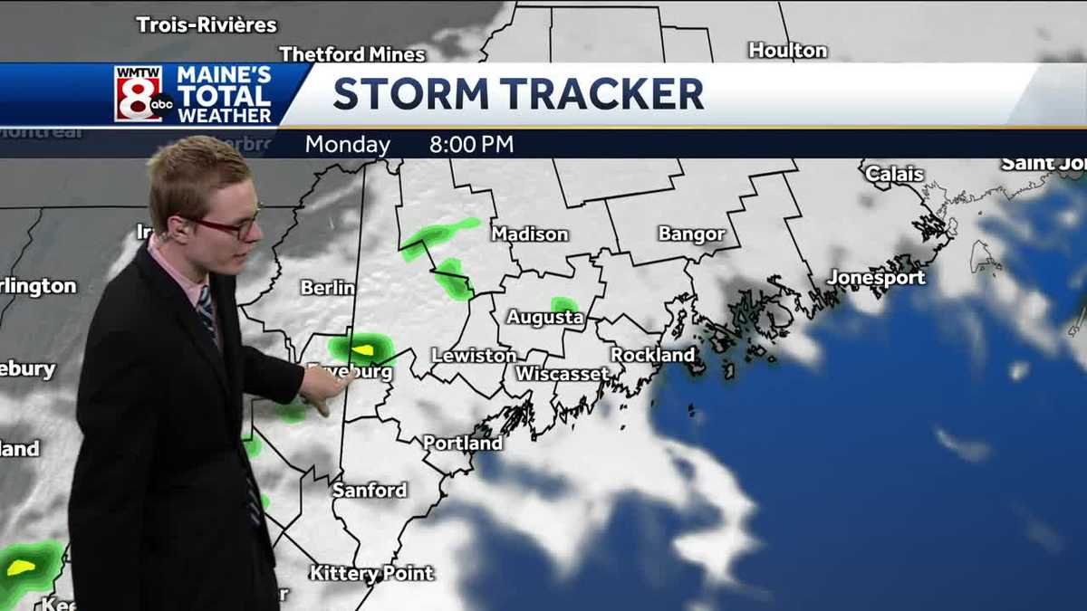 Isolated shower today under mostly cloudy skies