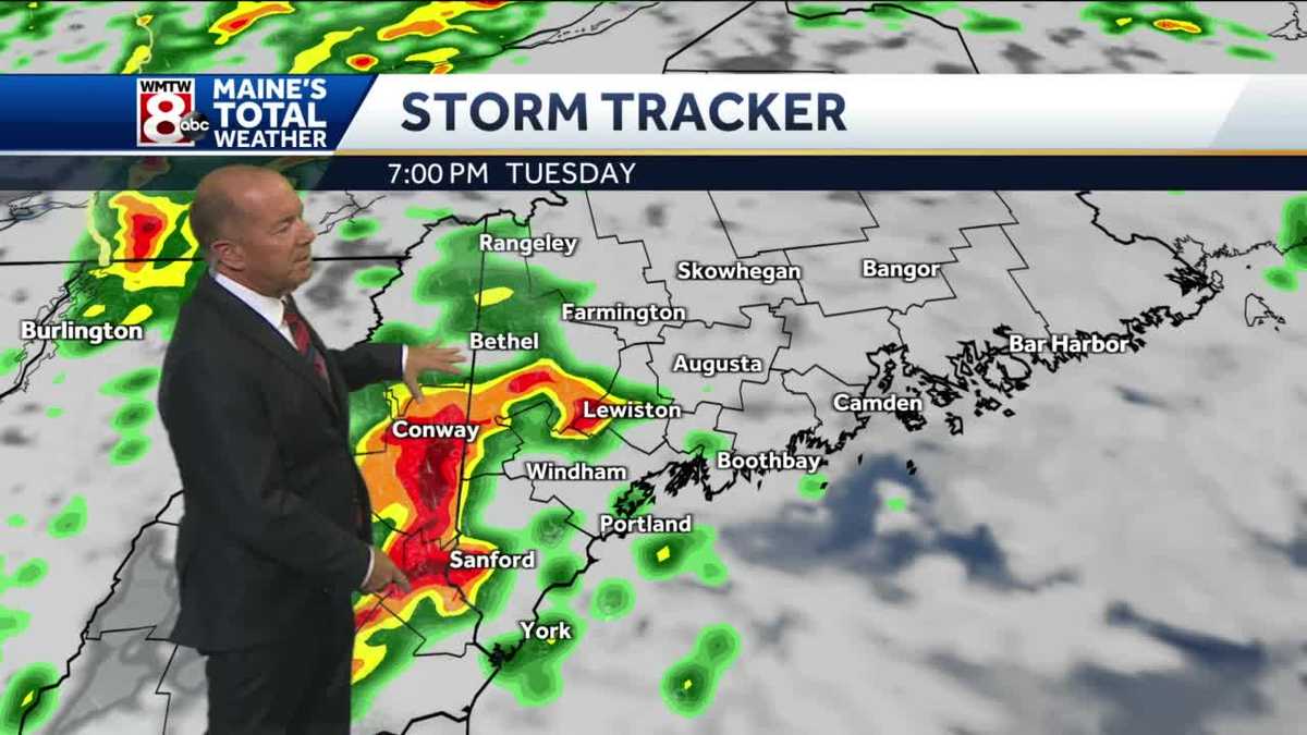 Soaking showers and storms cross the area this evening