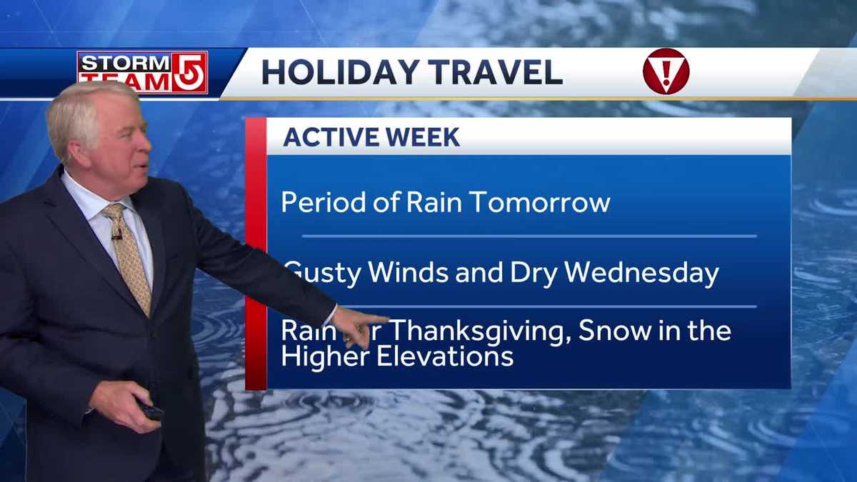 Video: Rainy Tuesday, mild Wednesday and Thanksgiving storm