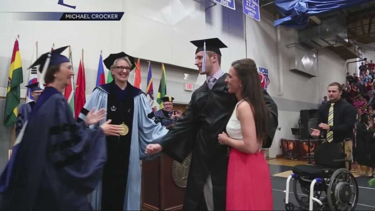 Must see Onceparalyzed student beats odds, walks at graduation