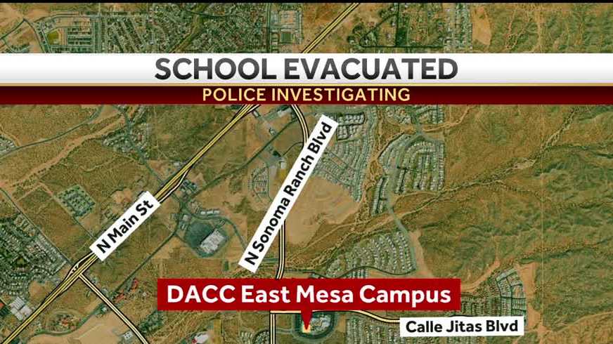 Evacuation at Dona Ana Community College due to investigation
