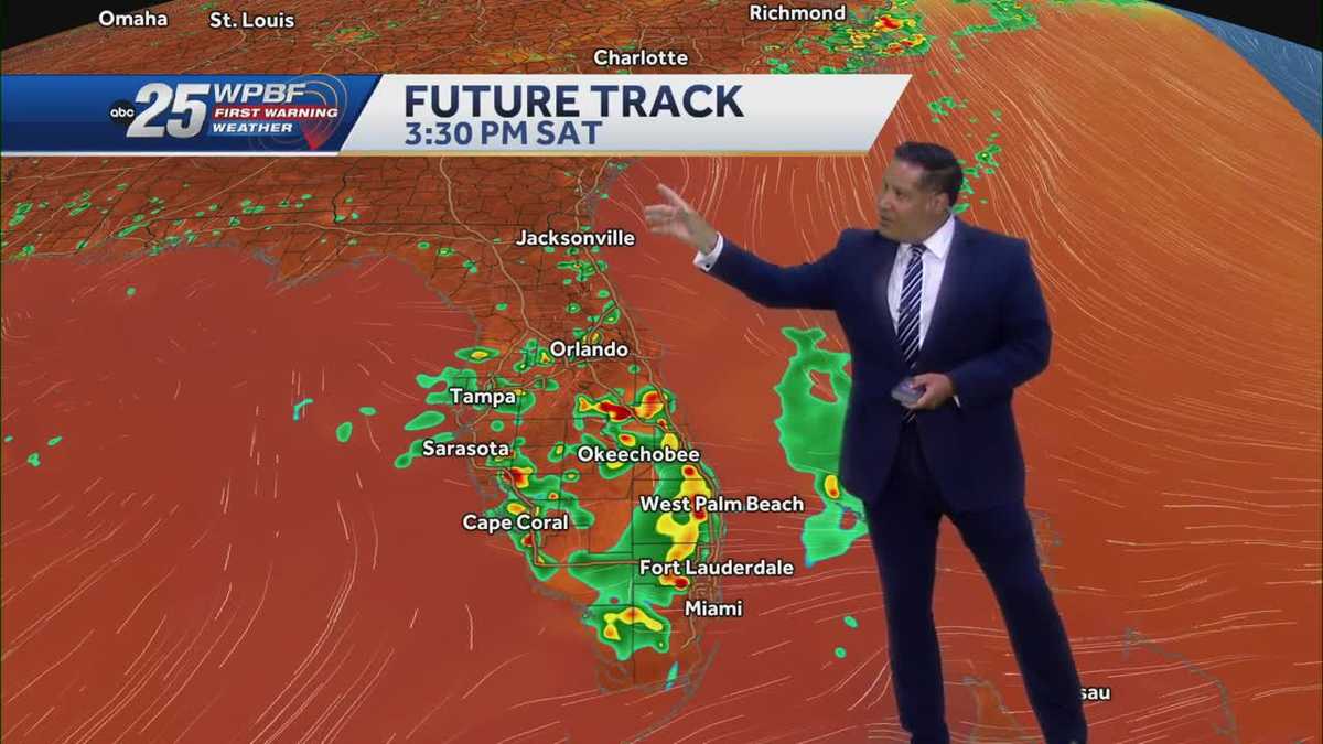 Hot weekend with a few storms