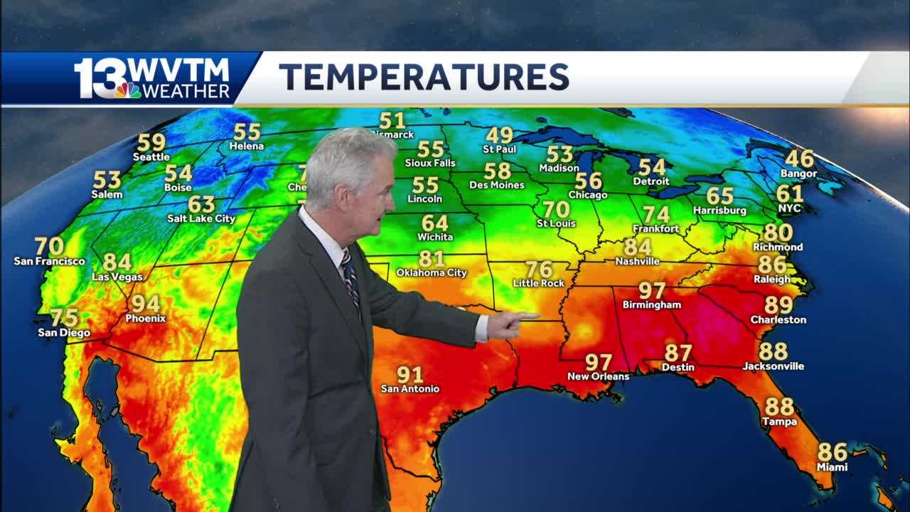 Record Breaking Heat, Possibility Of Rain Over The Weekend