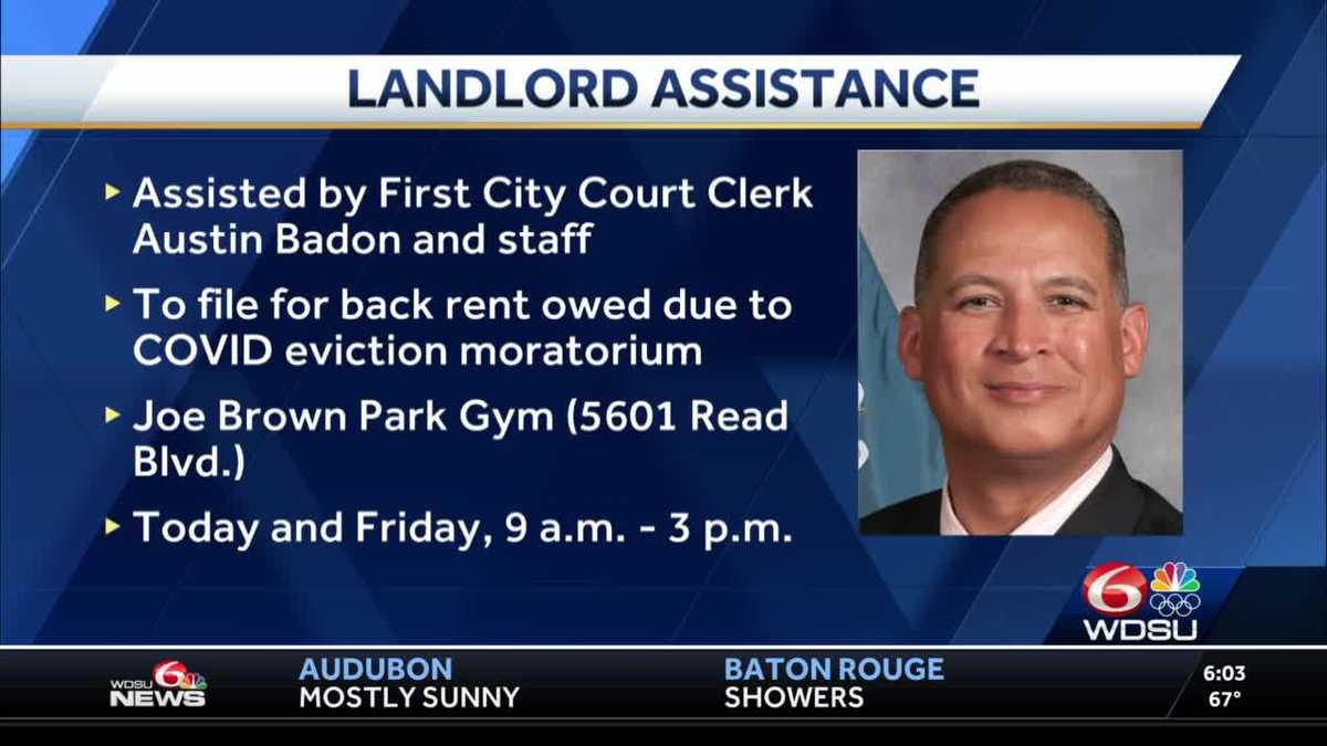 Event held for landlords needing help with back rent due to eviction