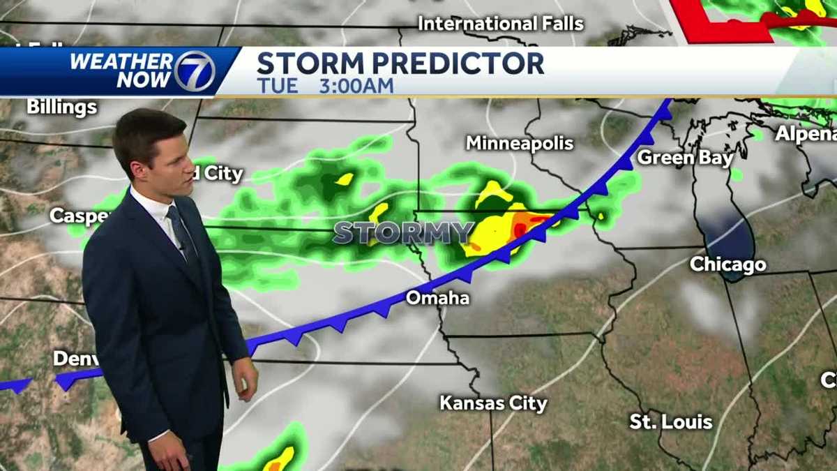 Hot, humid, and windy Monday, heavy rain likely Tuesday