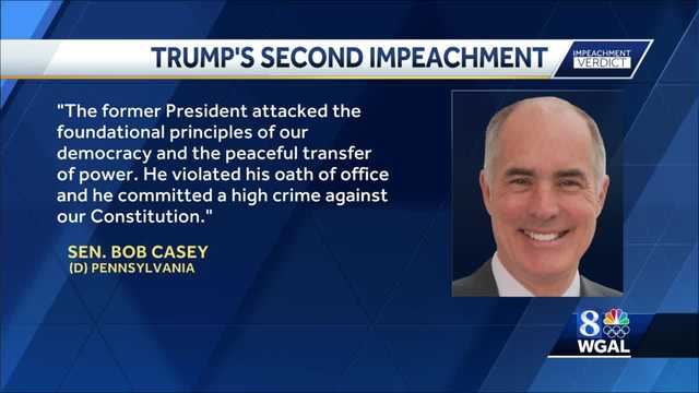 PA. SEN. BOB CASEY: 'This case... was about a pattern of conduct' - Vimarsana News
