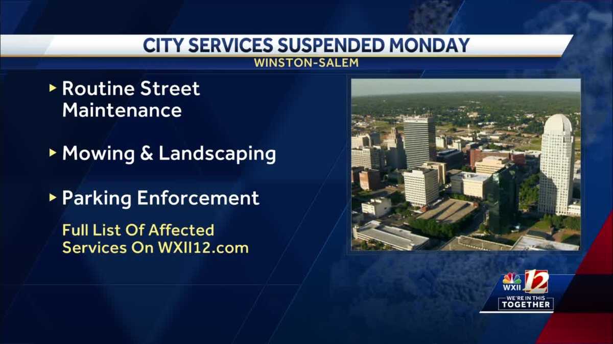 WinstonSalem suspends nonessential services amid COVID19