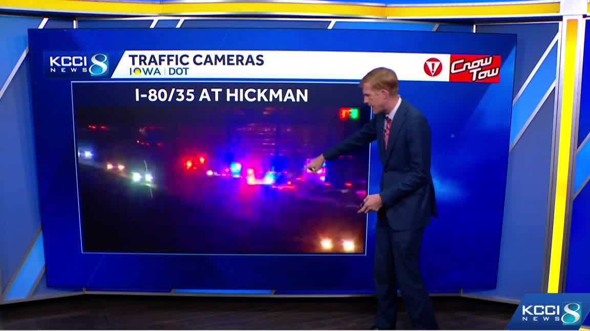 Crashes reported on I-35, I-80 as snow-covered roads snarl central Iowa commute