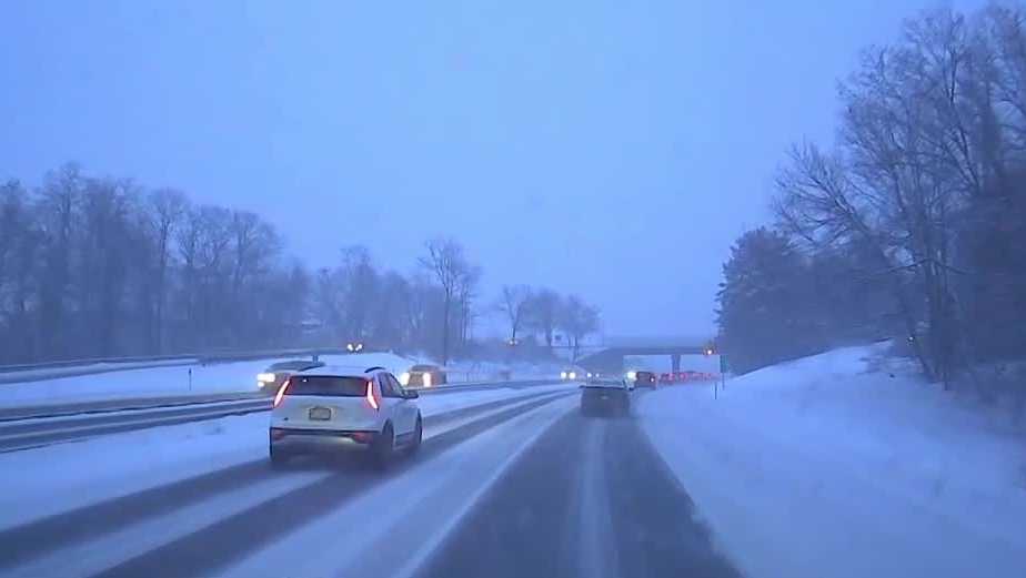 NHSP respond to dozens of crashes, spinouts amid snow, wintry mix on Tuesday