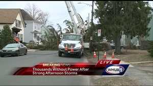 Thousands without power after storms move through