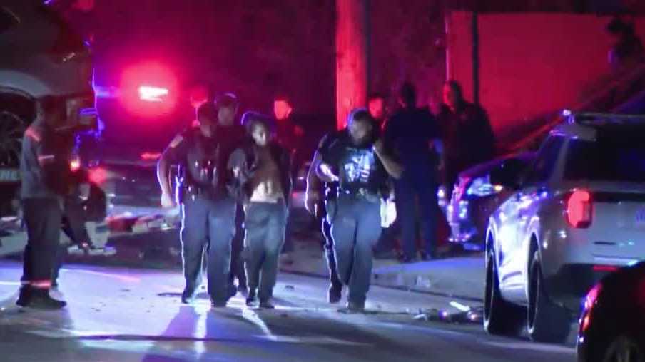 Teens struck in hit-and-run; suspect found outside home where woman was killed