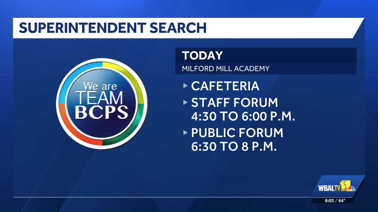 BCPS launches superintendent search with forums for public input