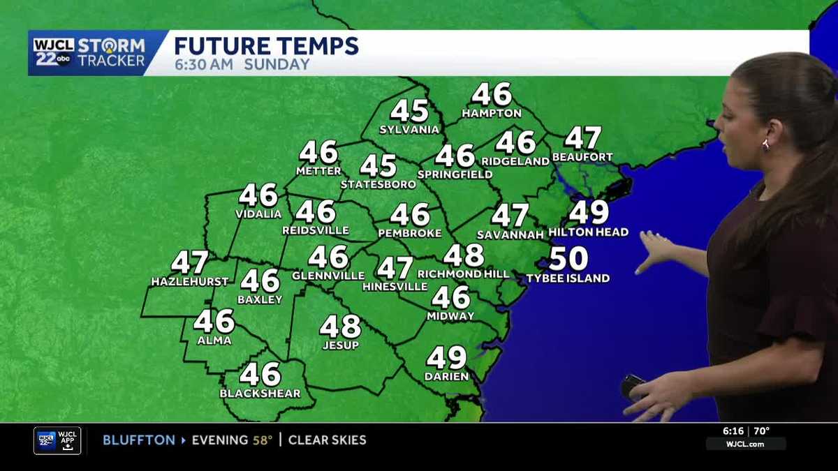 Cold front brings coolest weather yet to Southeast Georgia - WJCL