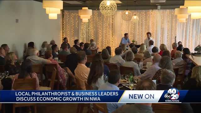 Local philanthropist and business leaders discuss economic growth in NWA - Vimarsana News