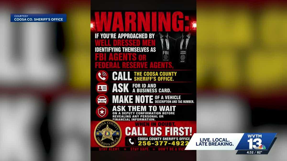 Scammers in Alabama pose as law enforcement to steal personal information