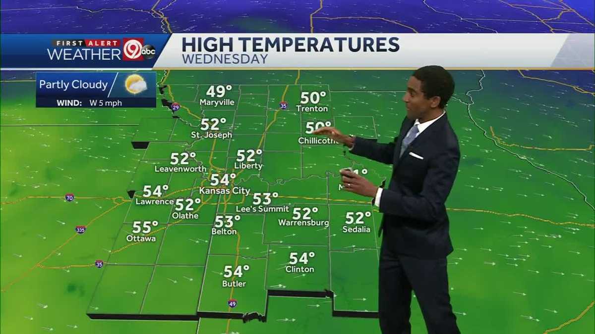 Warmer Tuesday and Wednesday with chance for rain Thursday