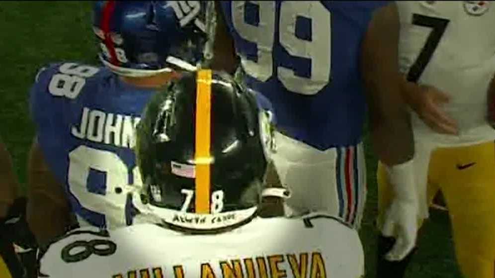 Steelers' Alejandro Villanueva says decal change 'exclusively