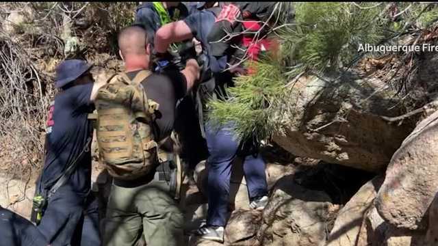 Hiker rescued at Domingo Baca Trail - Vimarsana News