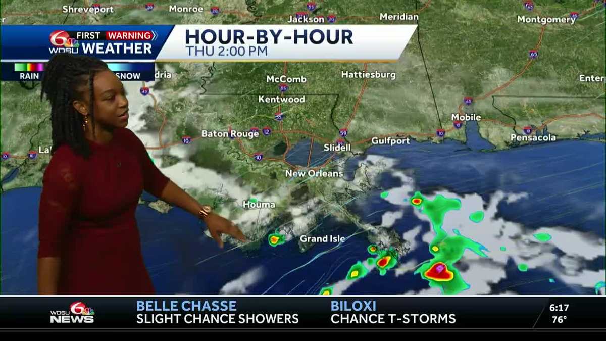 Spotty rain chances today, greater chances for the weekend