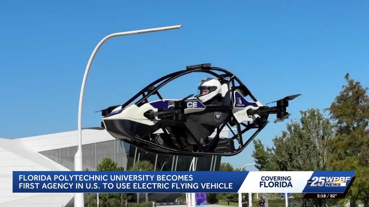 Florida Polytechnic University develops electric flying vehicle for police emergencies