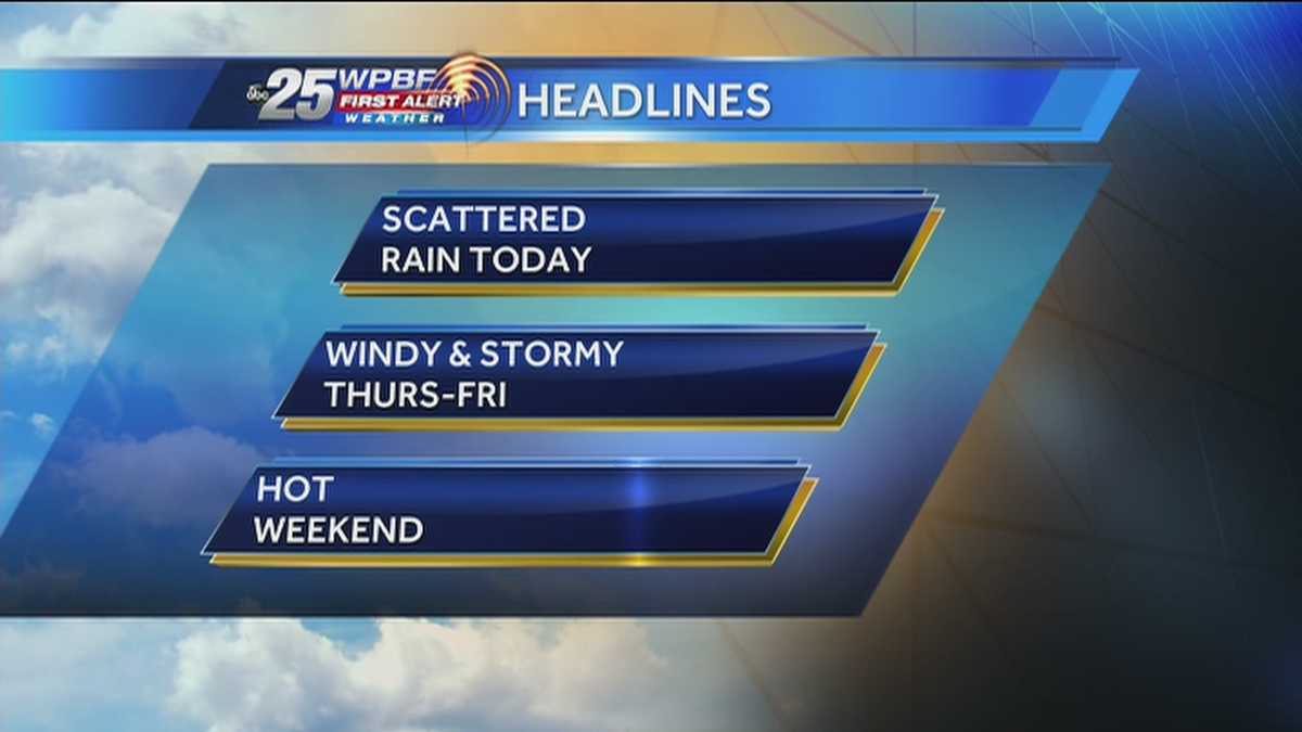 First Alert Forecast: Wet trend continues around town