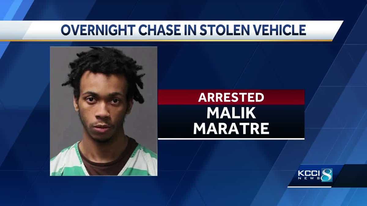 Man arrested after leading Des Moines police on chase