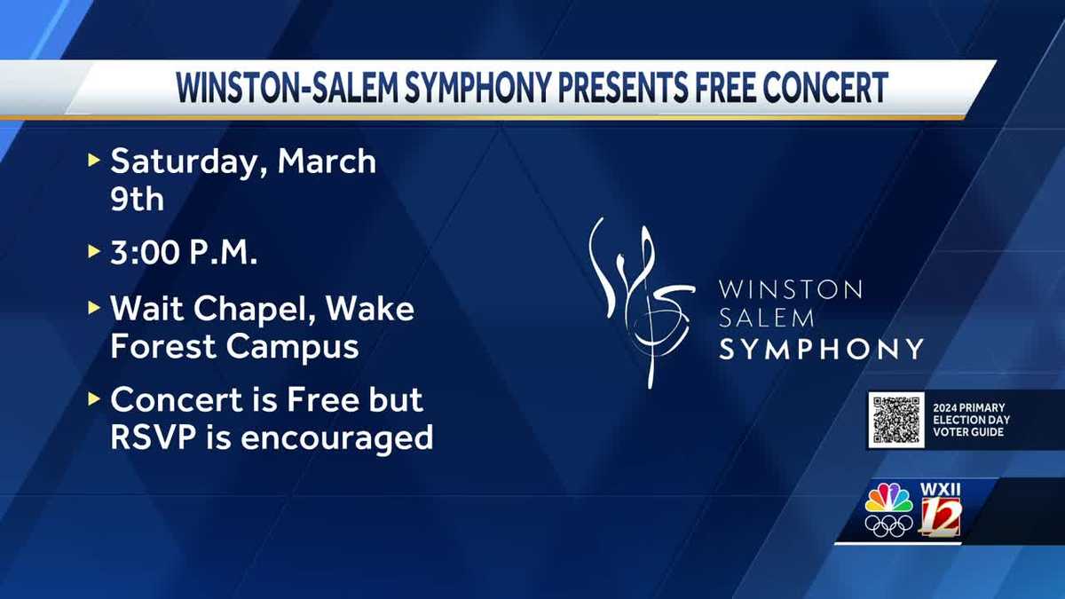 Winston-Salem Symphony presenting free concert Saturday