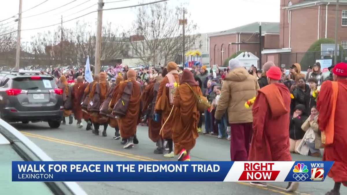Monks ‘Walk for Peace’ to travel Monday from High Point to Greensboro