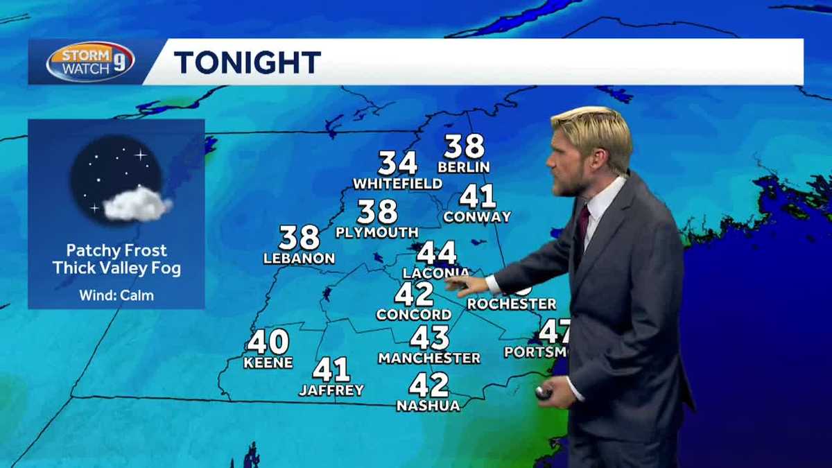 Video: Chilly temperatures, clouds move in Sunday
