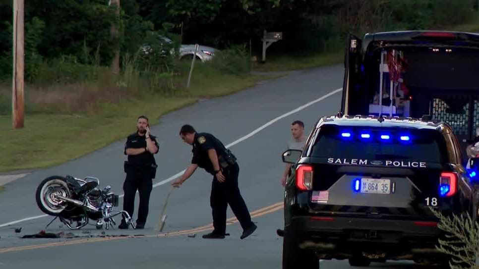 Salem, New Hampshire motorcycle crash 1 dead