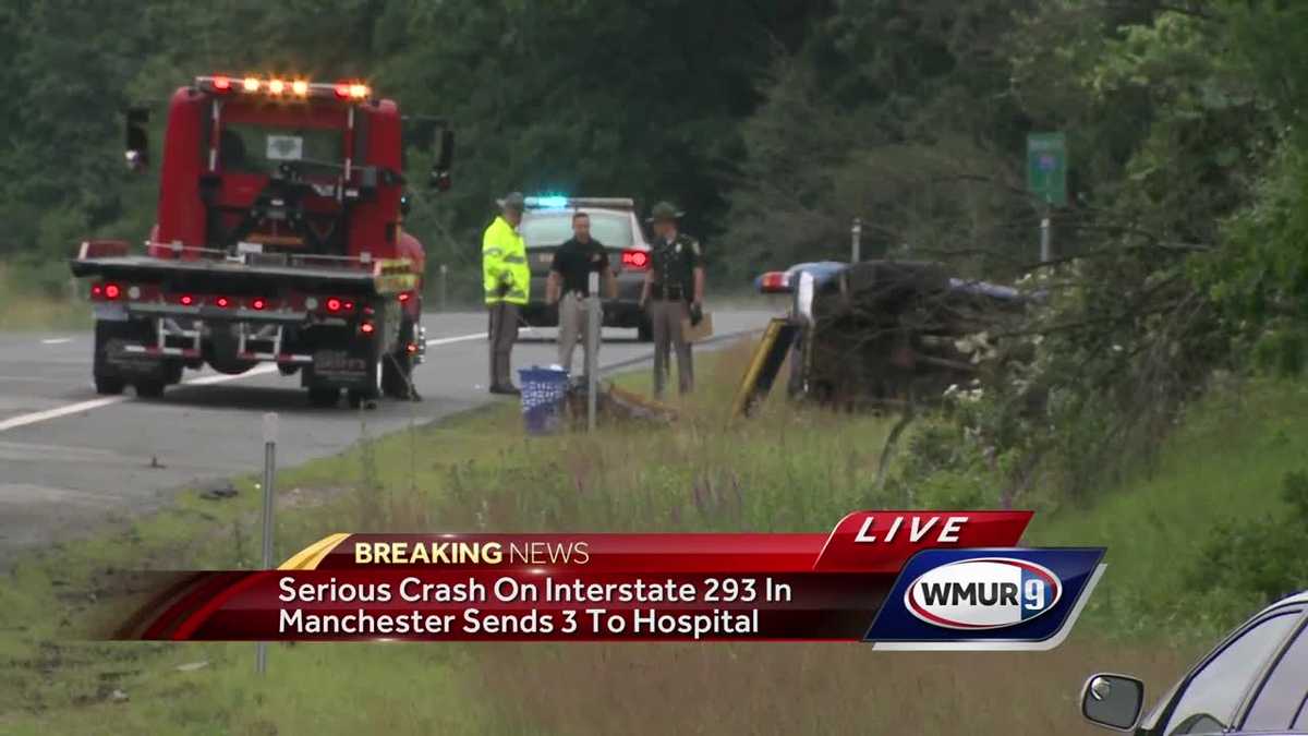 3 hospitalized after serious crash on I-293