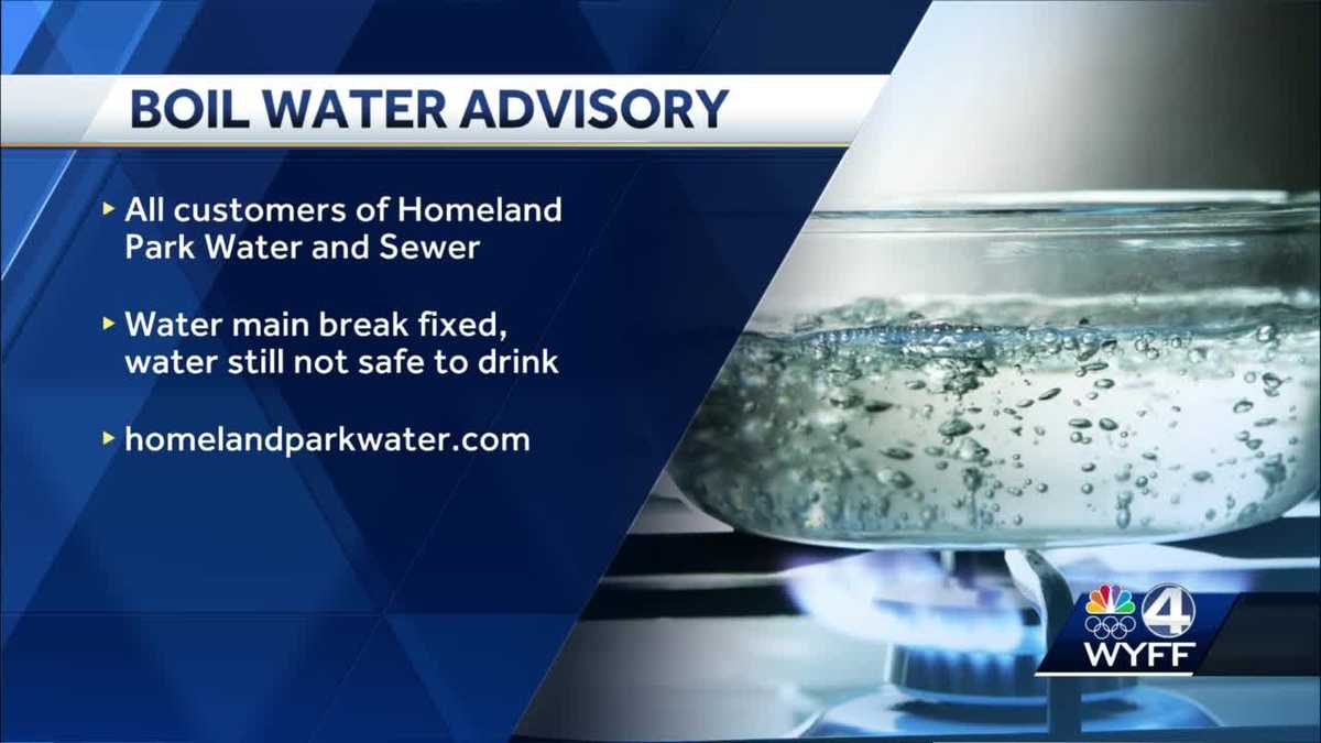 Boil advisory issued for Homeland Park residents