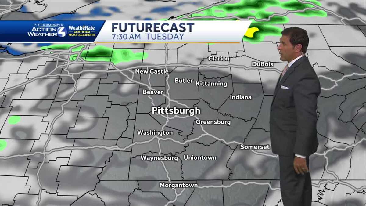 Breezy and Cloudy for Monday