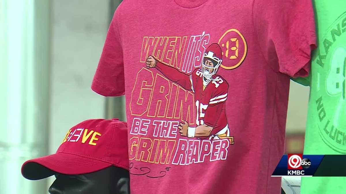 Kansas City Chiefs Patrick Mahomes grim reaper T-shirt now on sale