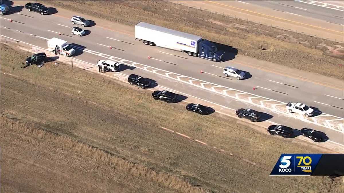 Oklahoma trooper taken to hospital after crash on I-40 - KOCO