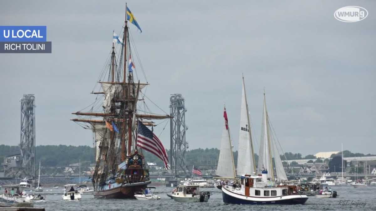 Tall ships arrive in Portsmouth, NHj