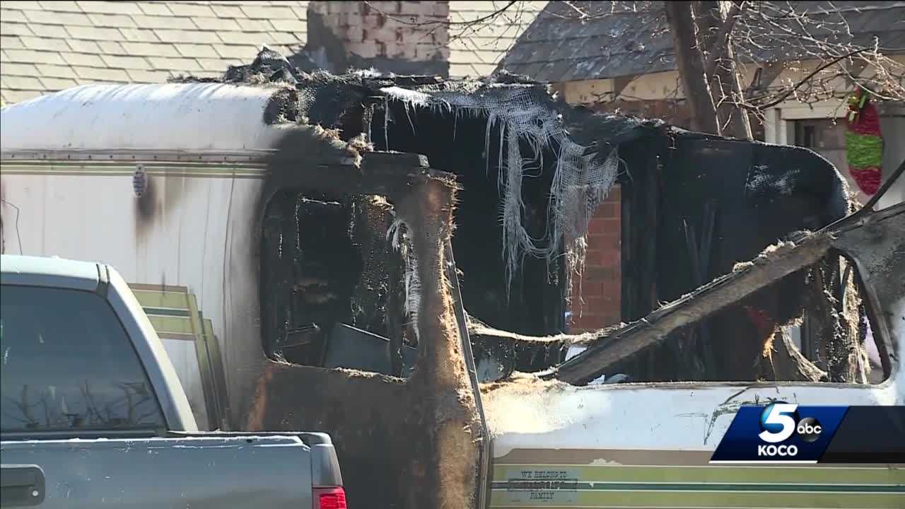 Two People Found Dead In RV That Caught Fire In OKC, Officials Say