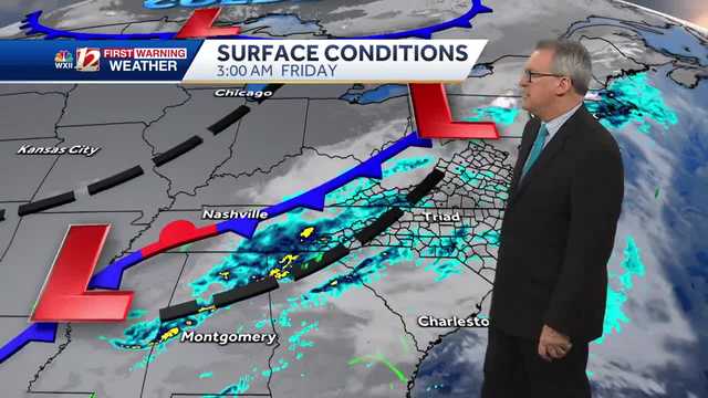 WATCH: Rainy Friday, touch of weekend Triad rain and mountain snow - Vimarsana News