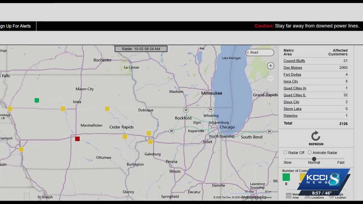 Des Moines power outage: 11 schools delayed - KCCI